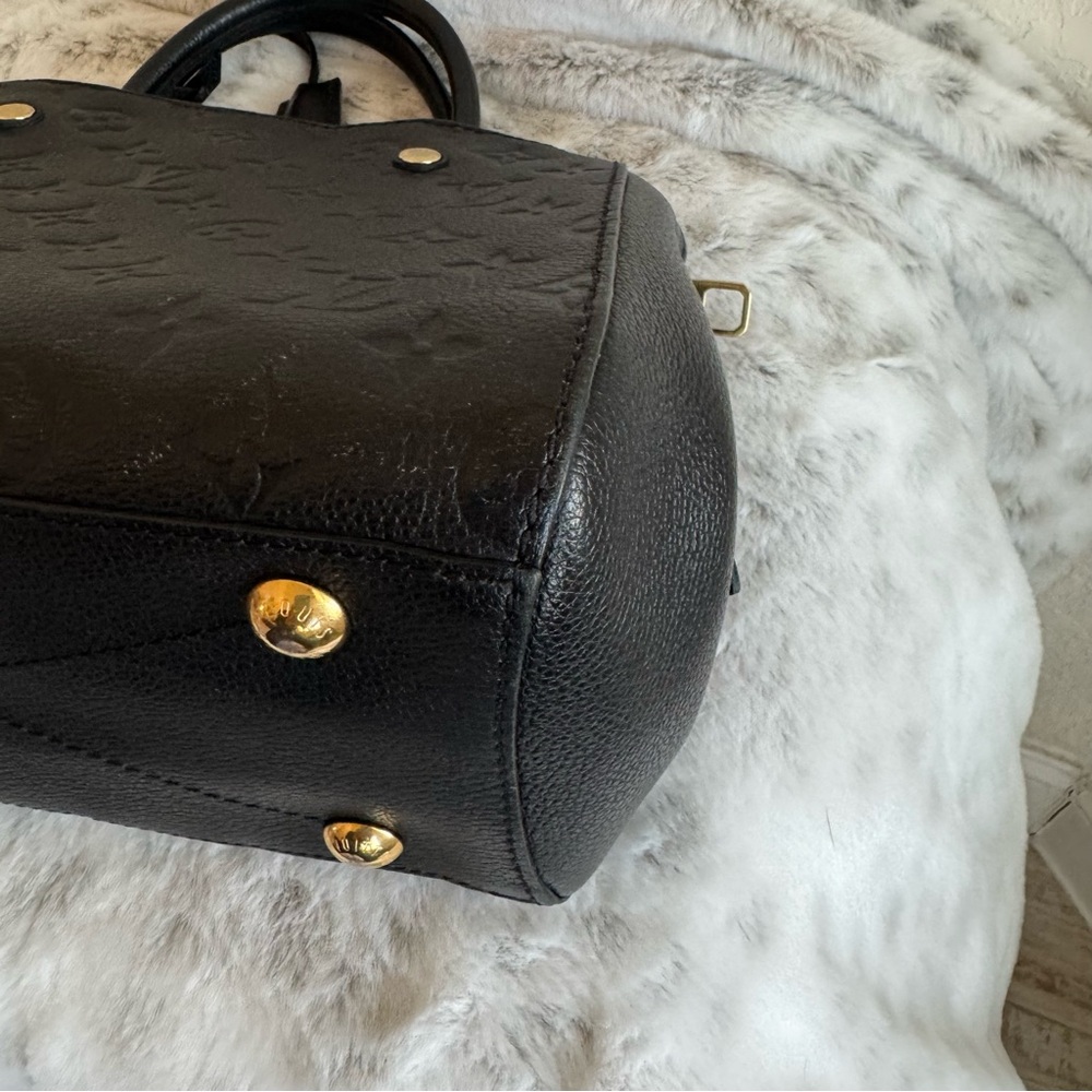 LV LOUIS VUITTON MONOGRAM BLACK EMPREINTE MONTAIGNE BB CROSSBODY. P0068 - Picture 17 of 17